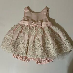 American Princess Pink and Cream Lace Dress